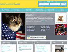 Tablet Screenshot of highlandanimalhosp.com